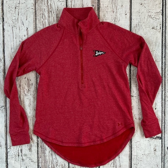 Women's University of Wisconsin Badgers Under Armour Athletic Pullover - Picture 1 of 5